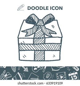 birthday presents doodle drawing