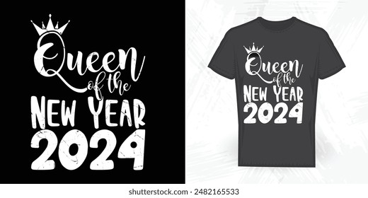 Birthday Queen 2024 Funny Birthday Girl T-shirt Design