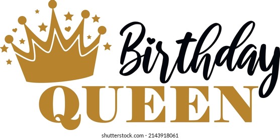 Birthday Queen Crown Isolated Vector Stock Vector (Royalty Free ...