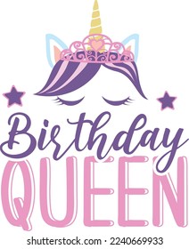 Birthday Queen For eps File