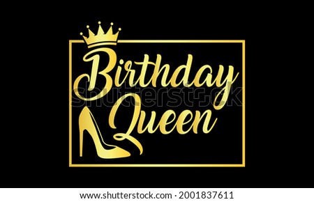 Birthday Queen Birthday Girl Queen Vector and Clip Art