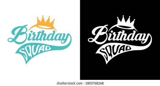 Birthday Queens Printable Vector Illustration