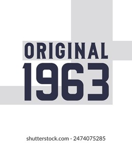 No. Diseño de citas de cumpleaños para 1963 Original 1963 . Diseño de citas de cumpleaños para 1963