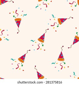 Birthday ribbon , cartoon seamless pattern background