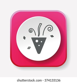 birthday ribbon icon