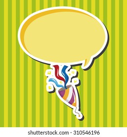 Birthday ribbon theme elements