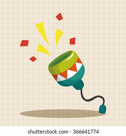 Birthday ribbon theme elements