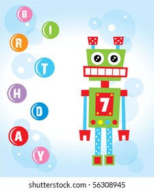 birthday robot greeting
