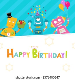 Birthday Robots Card
