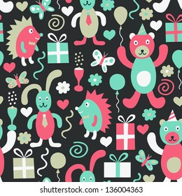 Birthday seamless background