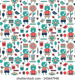 birthday seamless pattern