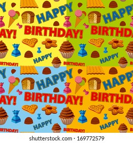 birthday seamless pattern