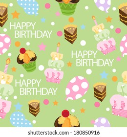 birthday seamless pattern