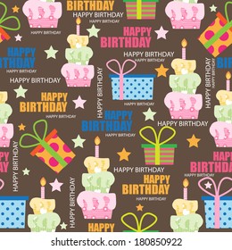 birthday seamless pattern