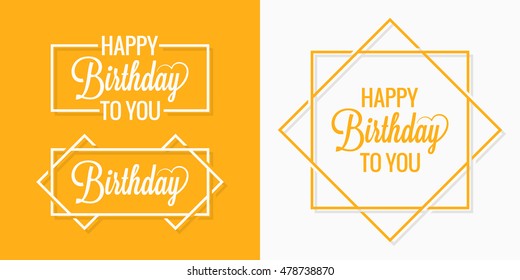 Birthday set badges labels 