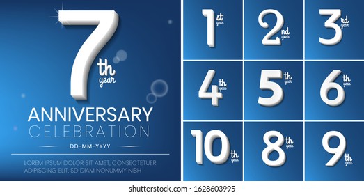 Birthday Set Illustration Vector Design Template