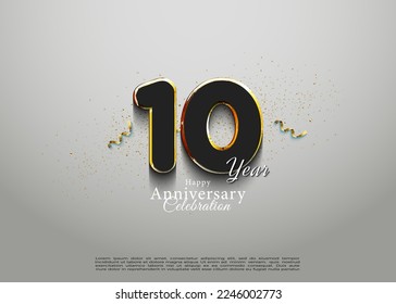 birthday with simple celebration numbers.
