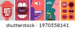 Birthday. Simple, fun, vector illustrations.
A set of vector illustrations. Happy birthday greeting. Happy face. A screaming mouth. The man blows out the candle.