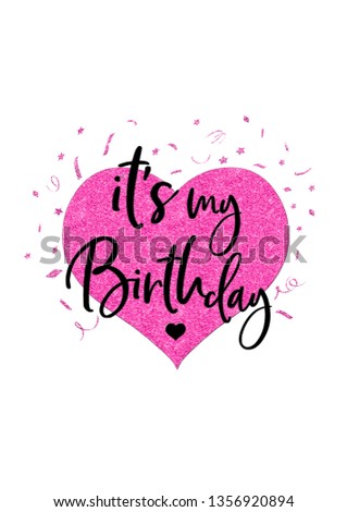 birthday slogan heart 