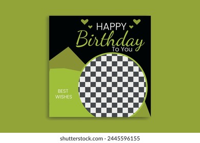 birthday social media birthday banner design 