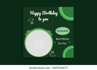 birthday social media birthday banner design  