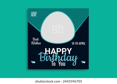 birthday social media birthday banner design  