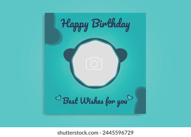 birthday social media birthday banner design  