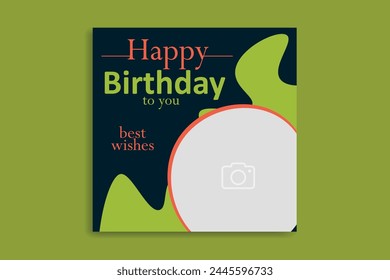 birthday social media birthday banner design  