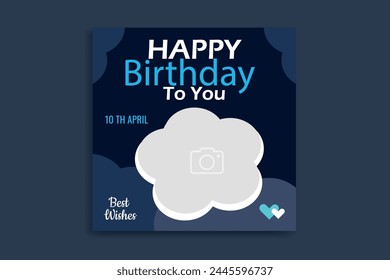 birthday social media birthday banner design  