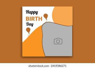 Birthday Social Media Post, Banner design