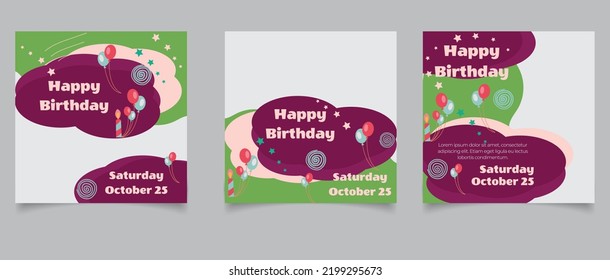 Birthday Social Media Post Template