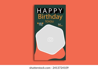 birthday social media story birthday template