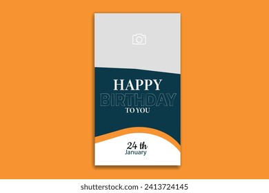 birthday social media story birthday template