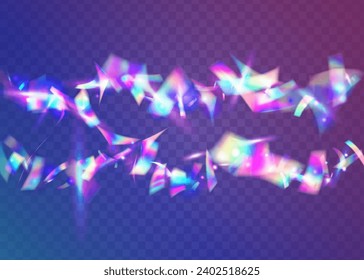 Birthday Sparkles. Cristal Glitter. Blue Party Effect. Retro Prism. Festive Art. Surreal Foil. Disco Abstract Gradient. Kaleidoscope Confetti. Purple Birthday Sparkles