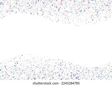 Birthday Sparkles. Pink Retro Effect. Hologram Glitter. Holographic Confetti. Festive Art. Surreal Foil. Shiny Banner. Laser Abstract Decoration. Blue Birthday Sparkles
