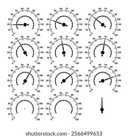 Birthday Speedometer T-shirt design element. Street racing design element. Isolated vector design.