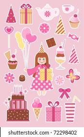 Birthday stickers