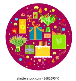 Birthday stuff  â?? Illustration