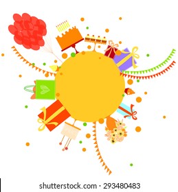 Birthday  stuff a Vector illustration