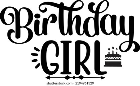 Birthday SVG T-Shirt Design, Birthday SVG, Birthday Svg Bundle, Birthday Princess Svg