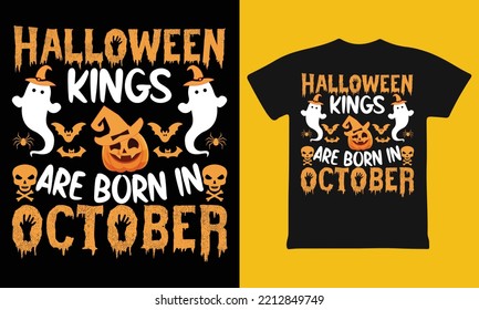 Birthday T Shirt, October T Shirt, Halloween Birthday T Shirt
