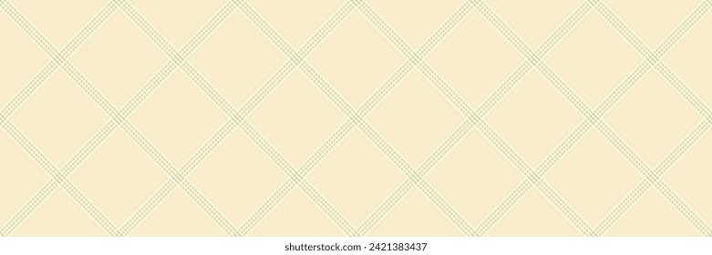 Birthday tartan check background, comfortable pattern vector seamless. Present fabric plaid texture textile in blanched almond and light color.