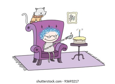 Gran’s birthday tea party