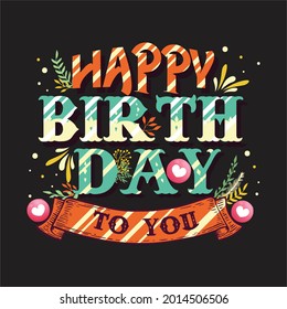 Birthday template eps vector file.