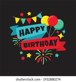 Birthday template vector design eps