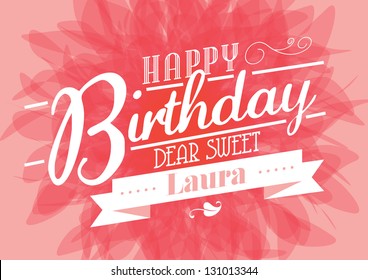 birthday template vector/illustration