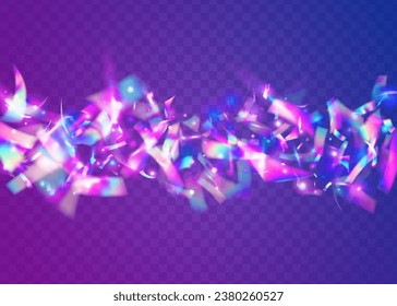 Textura de cumpleaños. Gradiente Colorido Disco. Neon Glitter. Confetti Láser Violeta. Elemento brillante. Webpunk Foil. Arte Digital. Parkles Cristal. Textura de cumpleaños rosa