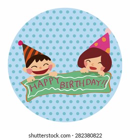 birthday theme elements vector,eps