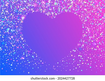 Birthday Tinsel. Shiny Flare. Party Festival Serpentine. Glitter Foil. Transparent Texture. Cristal Sparkles. Blue Disco Confetti. Festive Art. Pink Birthday Tinsel