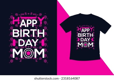 Birthday tshirt design template with modern quotes typography birthday gaming t-shirt design